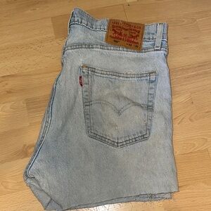 Levi's Faded Blue Denim Cutoff Shorts